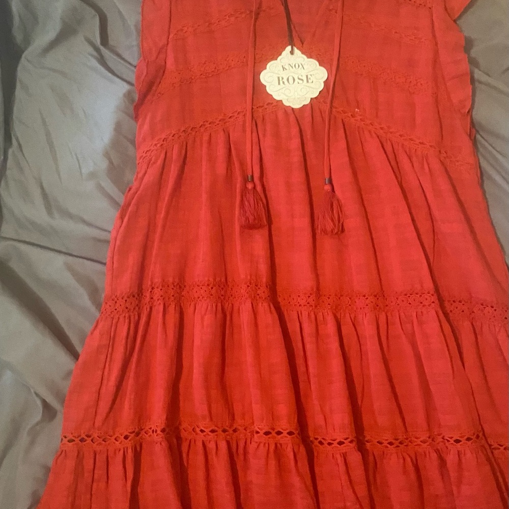 KNOX ROSE red, short, summer dress, size L